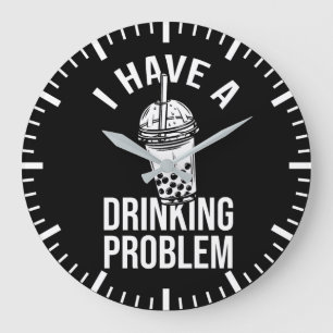 Drink probleem - Funny Boba, Bubble Tea Grote Klok