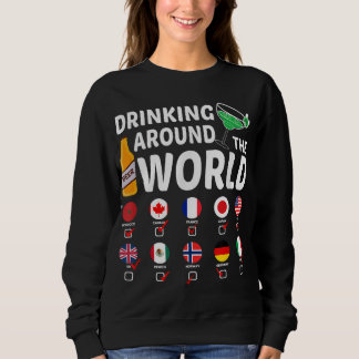 Drink rond de wereld Drink minnaar geschenken Trui