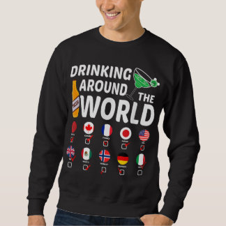 Drink rond de wereld Drink minnaar geschenken Trui
