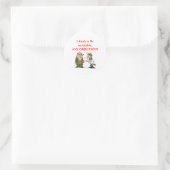 drink ronde sticker (Tas)