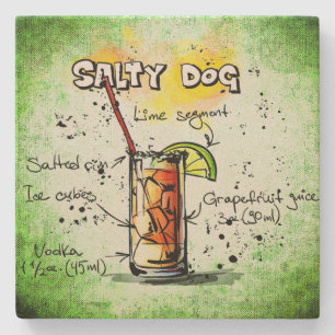 Drink Salty Dog Recipe Stenen Onderzetter