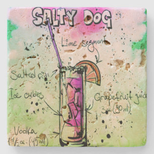Drink Salty Dog Recipe Stenen Onderzetter