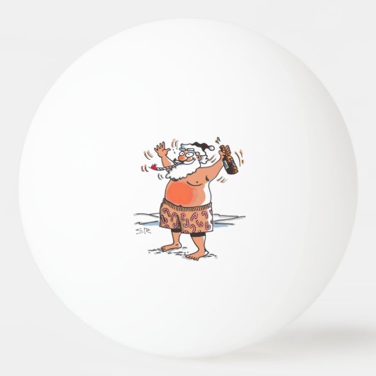 Drink Santa 1-sterren ping pong bal Pingpongballen (Voorkant)