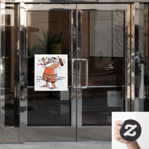 Drink Santa grote raam klampen voorste stok Raamsticker
