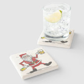 "DRINK SANTA"-ONDERZETTER STENEN ONDERZETTER (Zijkant)