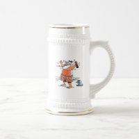 Drink Santa w seal linker hand stein gouden trim