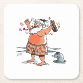 Drink Santa w seal papier onderzetters (Voorkant)