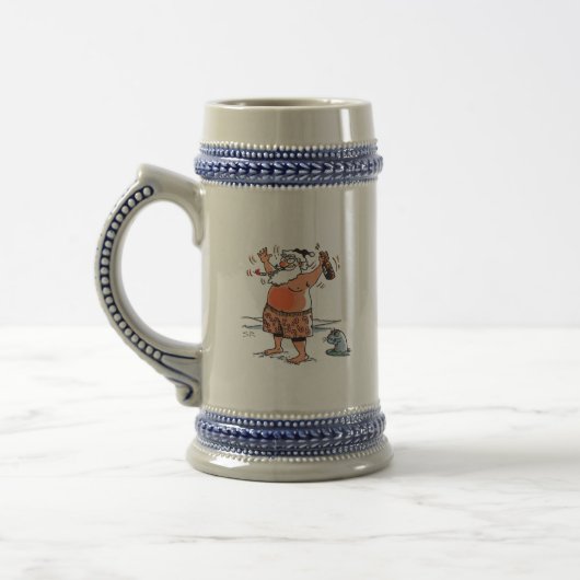 Drink Santa w seal stein Bierpul (Links)