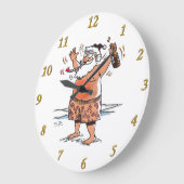 Drink Santa wandklok Grote Klok (Hoek)