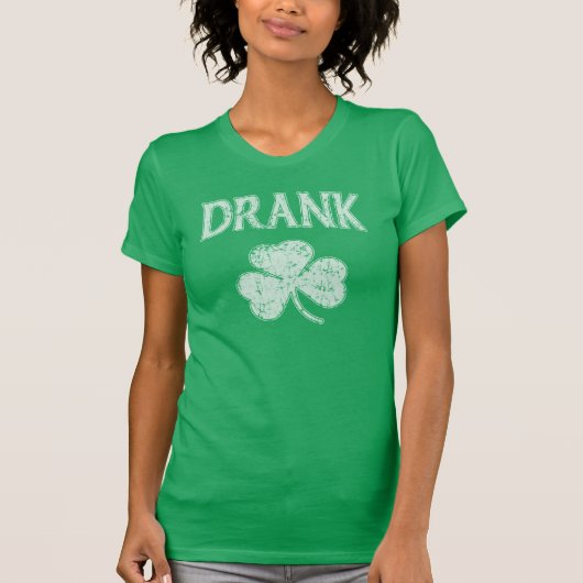 Drink Shamrock St Patricks Day Irish T-shirt (Voorkant)