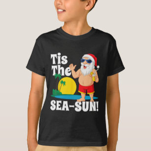Drink Sinterklaas Tis het Zee-zon Kerst in T-shirt