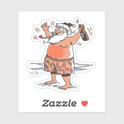 Drink sinterstrookje sticker (Vel)