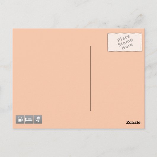 Drink-, slaap- en luchtverkeersregeling briefkaart (Achterkant)