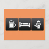 Drink-, slaap- en luchtverkeersregeling briefkaart (Voorkant)