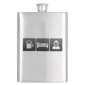 Drink, Slaap- en Sneeuwinstappen Heupfles (Voorkant)