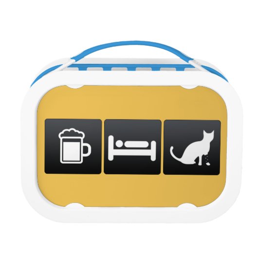 Drink, slaapstand en dierenartsen lunchbox (Voorkant)