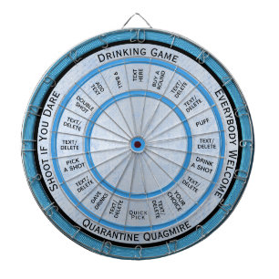 Drink Spel Al Regeling van de Douanetekst Dartbord