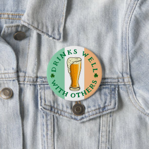 Drink - St Patrick's Day Button