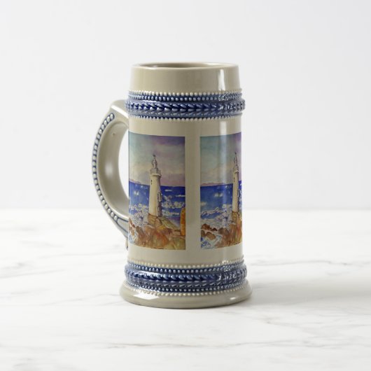 DRINK STAINEN - "LIGHTHOUSE" DOOR H DAVIDSOHN BIERPUL (Voorkant links)