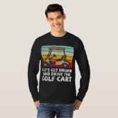 Drink station Golf Cart Retro Golfing Drink G T-shirt (Voorkant volledig)
