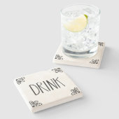 DRINK - Steen Onderzetter (Zijkant)