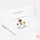 Drink Sticker Marker Naam Funny Christmas Elf (Envelop)