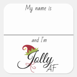 Drink Sticker Marker Naam Funny Christmas Gezegde