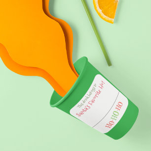 Drink Sticker Marker Naam Funny Christmas Gezegde