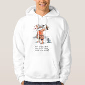 Drink sweatshirt met witte haak (Voorkant)