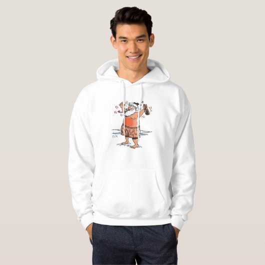 Drink sweatshirt met witte haak (Voorkant volledig)