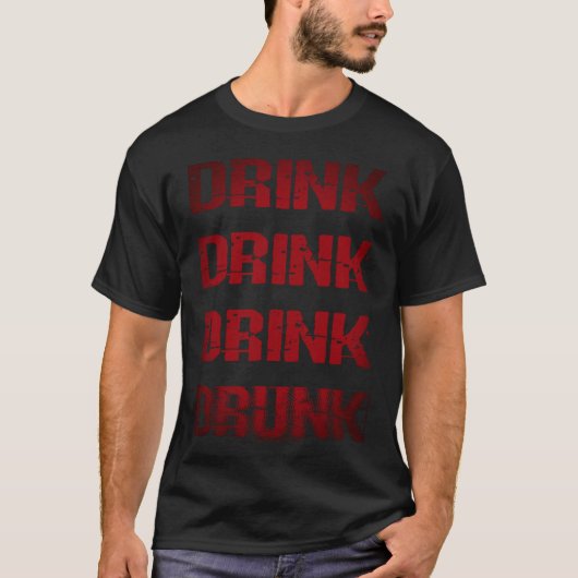 Drink T Shirt Pub Classic Drink Drink Drink (Voorkant)