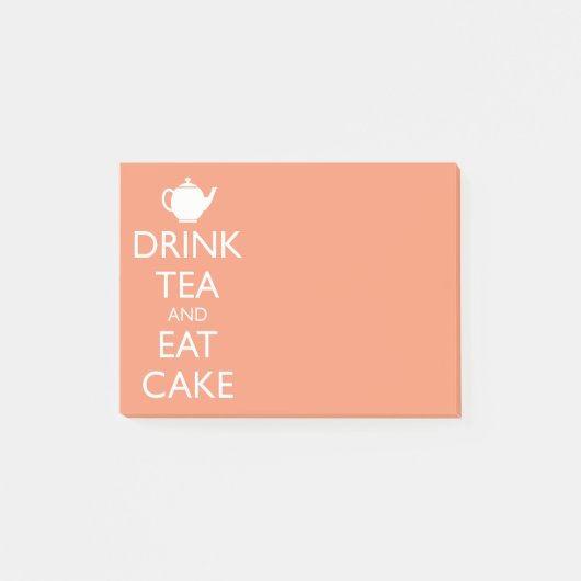 DRINK TEA EN EAT CAKE POST-IT® NOTES (Voorkant)