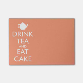DRINK TEA EN EAT CAKE POST-IT® NOTES