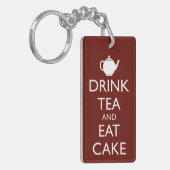 DRINK TEA EN EAT CAKE SLEUTELHANGER (Voorkant Links)