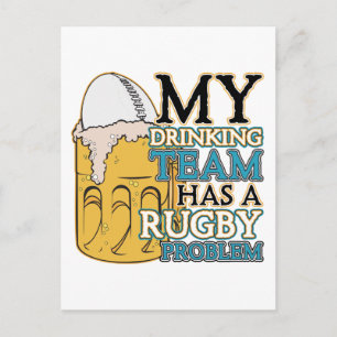 Drink Team Rugby Briefkaart