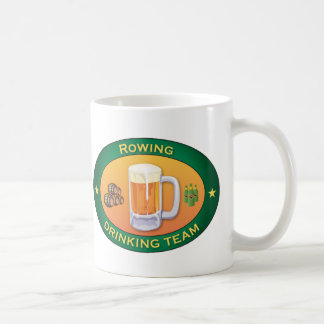 Drink team van de rij koffiemok