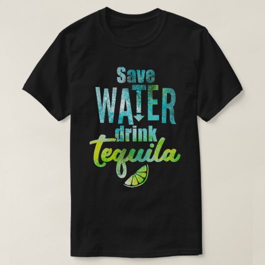 Drink tequila opslaan t-shirt (Design voorkant)