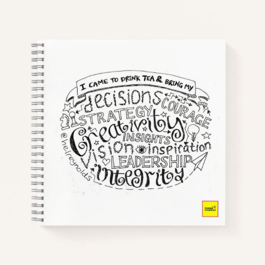 Drink thee comms notitieblok notitieboek (Voorkant)