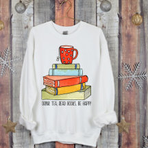 Drink Thee Lees boeken Wees blij Bright Red Tea Cu
