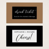 Drink Ticket Visitekaartje (Voorkant /achterkant)