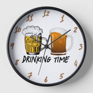 Drink Timer met houten klok