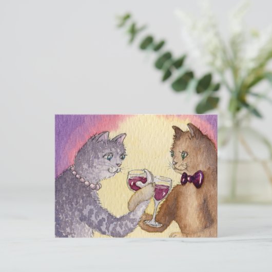 Drink tot mij Alleen met Uw ogen BRIEFKAART (Staand voorkant)