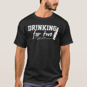 Drink twee - Zwangerschap - Aankondiging van een S T-shirt (Voorkant)