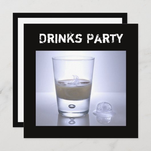 Drink Uitnodiging (Voorkant / Achterkant)