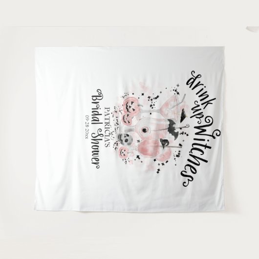 Drink up Heksen Halloween Bruidsfeest Backdrop Wandkleed (Voorkant (horizontaal))