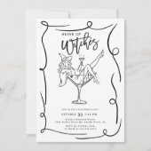 Drink up heksen Halloween feestuitnodiging Kaart (Voorkant)