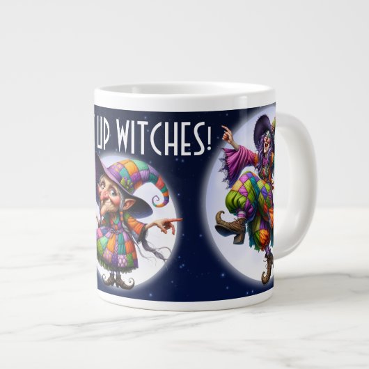 DRINK UP WITCHES EXTRA GROTE BEKER (Voorkant rechts)
