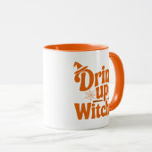 Drink Up Witches Retro Halloween Mok (Voorkant rechts)