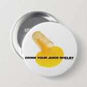 Drink Uw Juice Ronde Button 7,6 Cm (Voorkant /achterkant)
