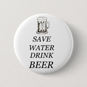 Drink van bier ronde button 5,7 cm